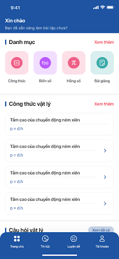 Công Thức Vật Lý Screen 2