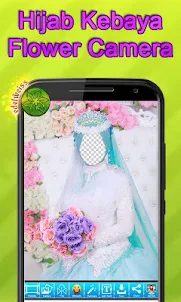 Hijab Kebaya Flower Camera