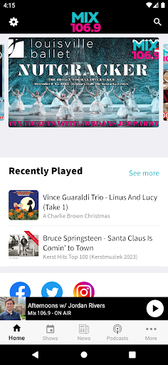 Android application Mix 106.9 Louisville screenshort