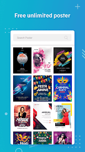 Poster Maker, Flyers, Banner, Logo Ads Page Design for pc screenshots 2