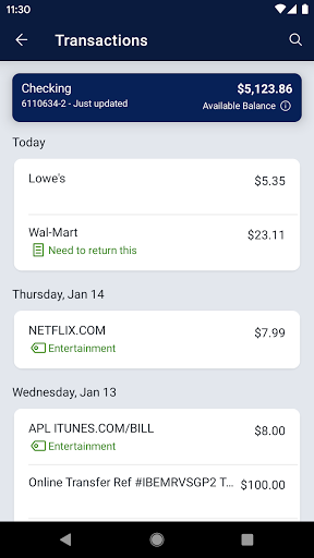 myBOC Mobile Screen 3