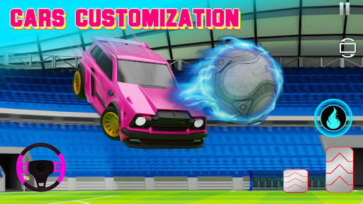 Rocket Car Soccer Clash Game Screen 3