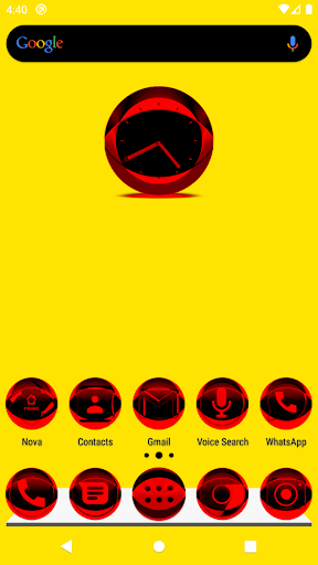 Android application Red Icon Pack Style 2 screenshort