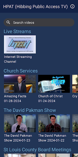 Android application Hibbing Public Access TV screenshort