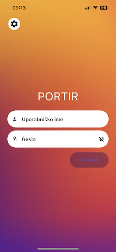 Android application Portir screenshort