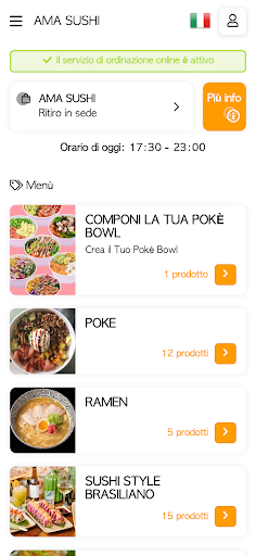 Ama Sushi Genova Screen 2