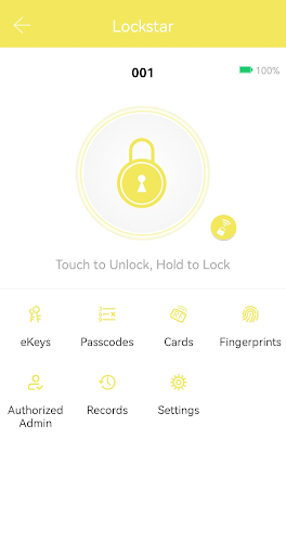 Android application Lockstar screenshort