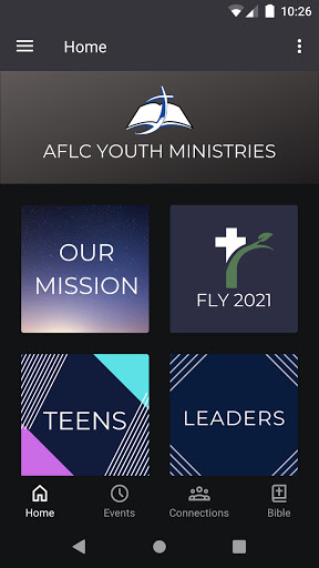 Android application AFLC Youth Min screenshort