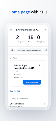 Screenshot of SAP Maintenance Assistant