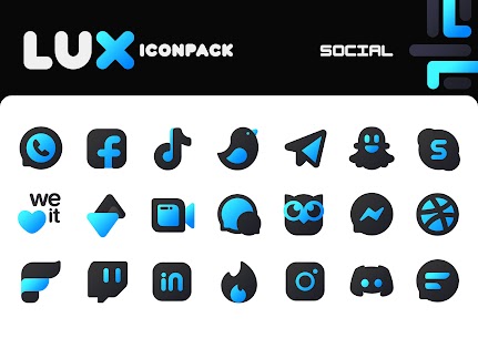 Lux Blue Icon Pack (MOD APK, Paid/Patched) v1.9 4