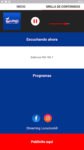 Ballenas FM 105.7 Screen 2