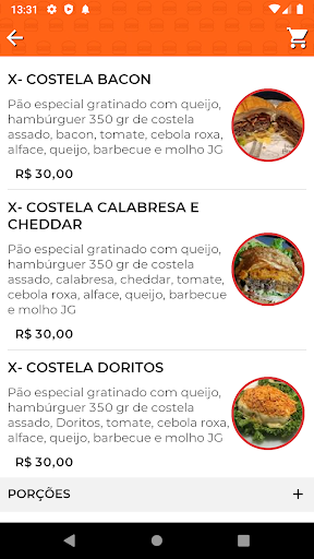 JG BURGER Screen 2
