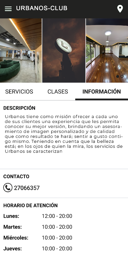 Urbanos CLUB Screen 3