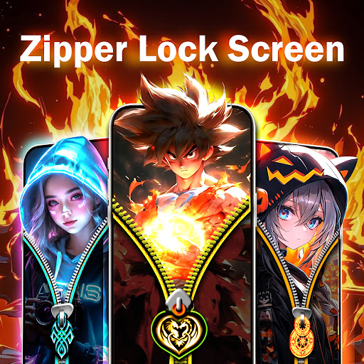 Zipper Lock Screen Wallpaper screenshot 5