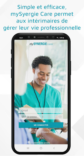 Android application mySynergie Care France screenshort
