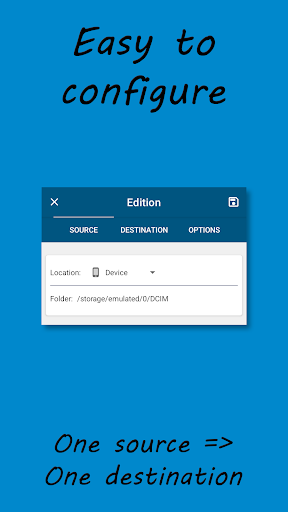 f/backup Lite: backup folders Screen 3