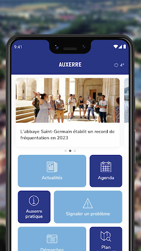 Android application Auxerre et moi screenshort