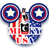 American flag and Mickey input method icon