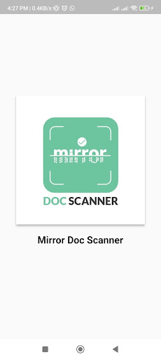 Android application Mirror Doc Scanner screenshort