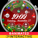 Cover Image of Télécharger Christmas Lights Watch Face  APK