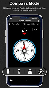 Digital Compass & Weather Map