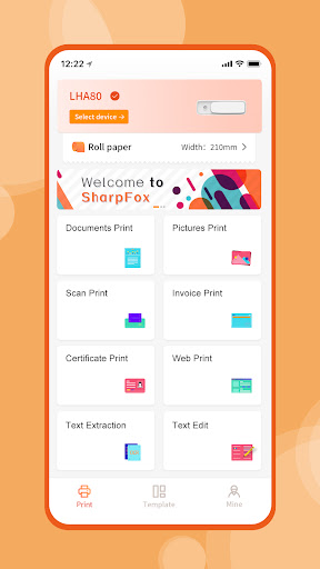 Android application SharpFox screenshort