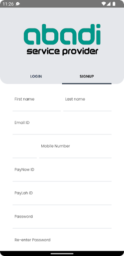 Service Provider Screen 2