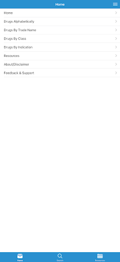 Android application RM Rx Resource for Midwives screenshort