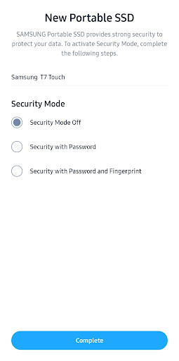 Screenshot of Samsung Magician
