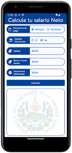 Android application Mi Salario sv - El Salvador screenshort