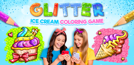 glitter ice cream coloring  apps on google play