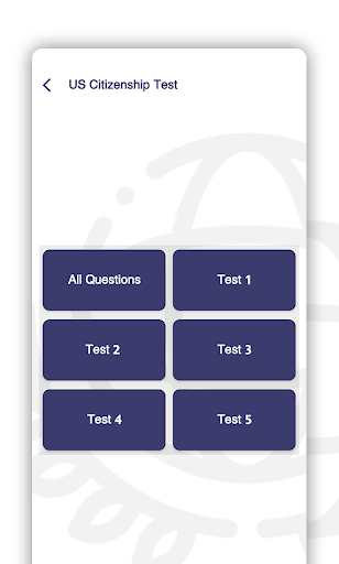 US Citizenship Practice Test Screen 2