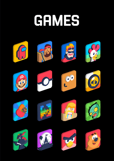 Square 3D - Icon Pack Screen 3