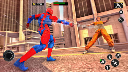 Captura de Pantalla 12 Héroe de la Cuerda Araña: Jueg android