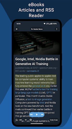 Android application Quickify – PDF TTS RSS Reader screenshort