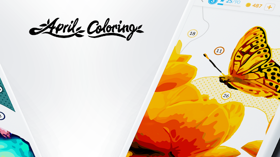 Color by Number for adults April Coloring v2.63.1 Mod (Unlimited Money) Apk