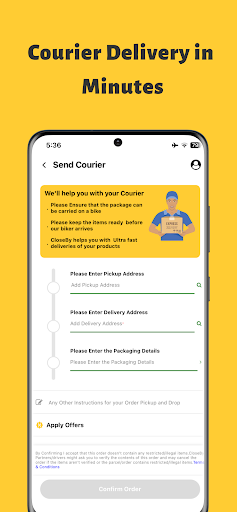 CloseBy:Courier Delivery App Screen 3