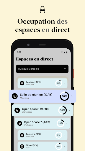 Android application Spacees screenshort