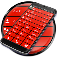 Dialer theme Cards Red