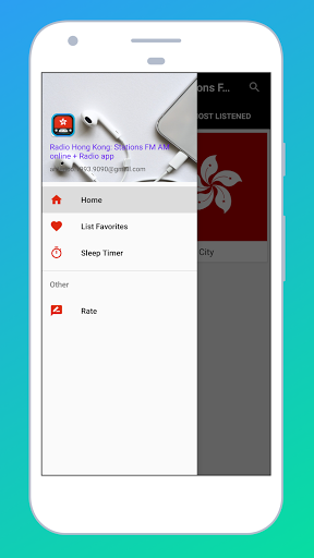 Android application Radio Hong Kong + Radio Online screenshort