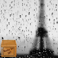 regnerische Paris Tapete