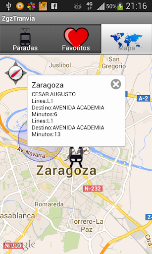 ZgzTranvia Screen 3