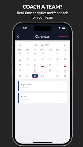 Android application Barbell Mate Teams screenshort