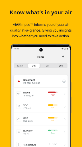 Airthings Screen 3