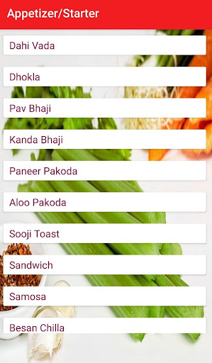 Veg Recipes - Breakfast, Lunch Screen 2
