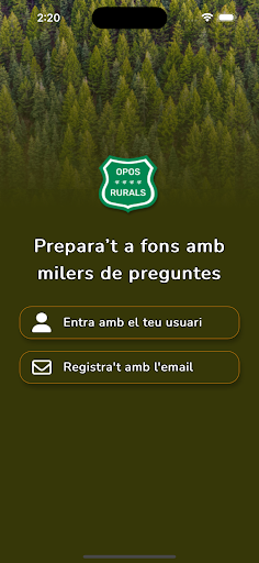 Android application Opos Rurals screenshort