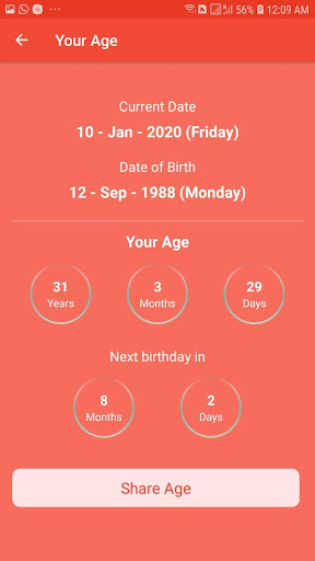 Age Calculator screenshot 1