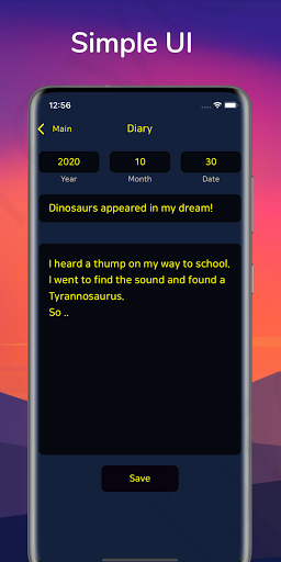 Lucid Dream Diary Screen 3