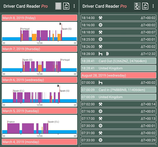 Driver Card Reader PRO Screen 3