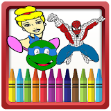 Cartoons Coloring Book for Kids icon